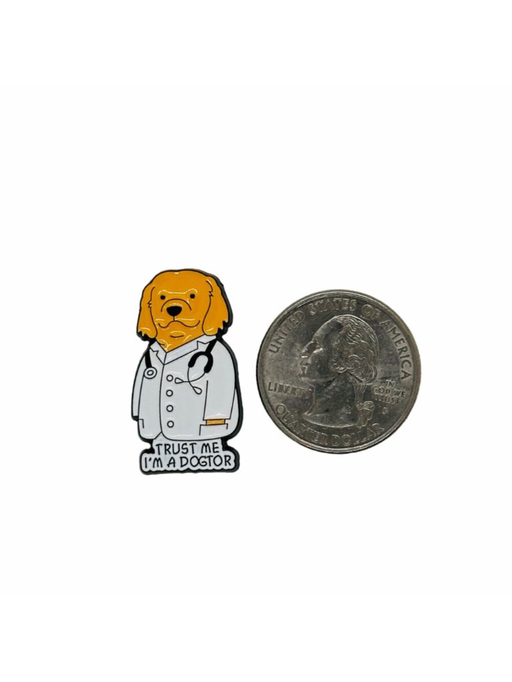 ☀️TRUST ME I'M A DOGTOR Enamel Pin Dog Doctor Cute Cartoon Brooch medical badges - Picture 4 of 6